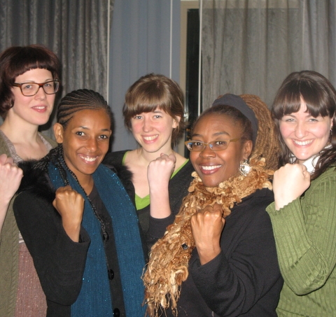 Members of the PFV team with Aaronette White and one of her students at the Association for Women in Psychology conference in Philadelphia in 2011. ©Psychology's Feminist Voices, 2011