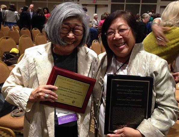 Reiko True and Jean Lau Chin at the Committee for Women in Psychology Awards at APA in August 2014.